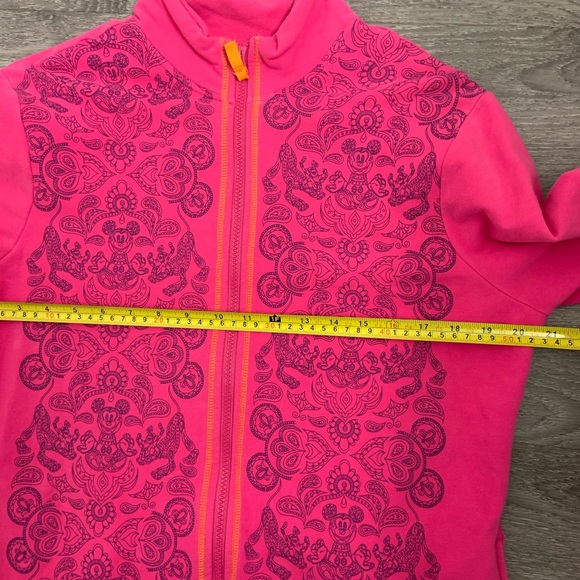 Disney Parks Mickey Mouse Orange Paisley Jacket - Picture 6 of 8